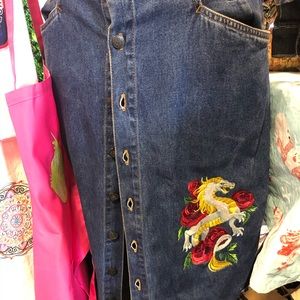 Bill Blass denim skirt